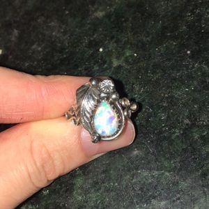 Navajo Sterling silver opal ring